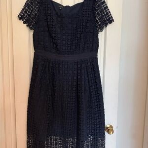 Talbots Navy Lace Dress